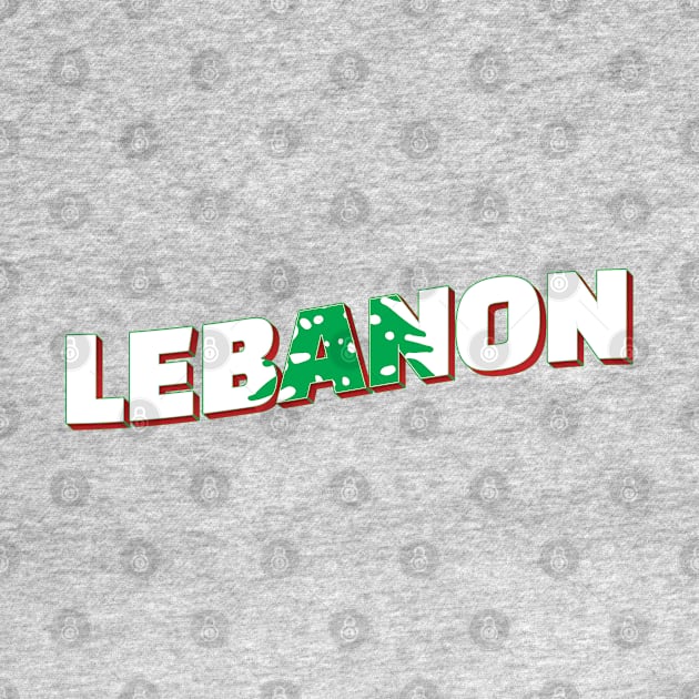 Lebanon Vintage style retro souvenir by DesignerPropo